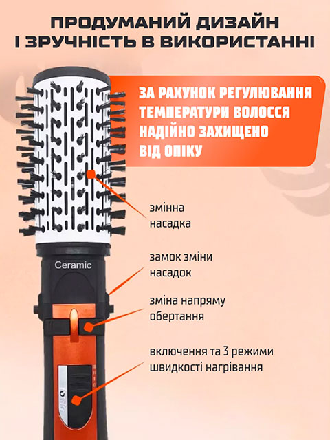 ФЕН-ЩІТКА-СТАЙЛЕР 3В1